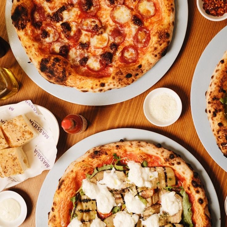 Golden Mozzarella Sunset with Basil Bliss Pizza